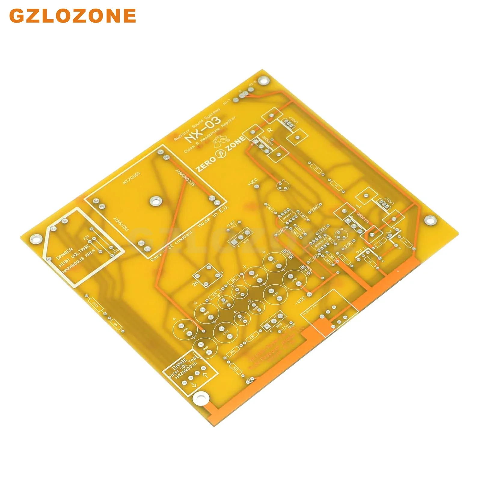 ZEROZONE NX03 Headphone Amplifier Base On RudiStor NX-03 Bare PCB