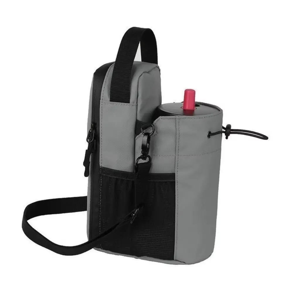 Magnetic Water Bottle Sling Bag Adjustable Large Capacity Gym Bottle Bag with Shoulder Strap Portable Crossbody Sports Bag