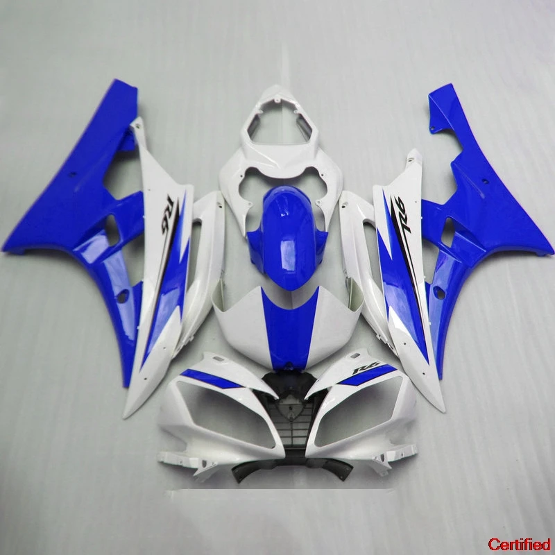 All New Fairing kit fit for YAMAHA R6 YZFR6 2006-2007 YZF R6 06-07 blue white fairing body repair parts FY24