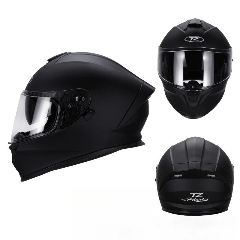 Motorcycle Full Face Helmet, Breathable Street Racing Helmet for Men and Women