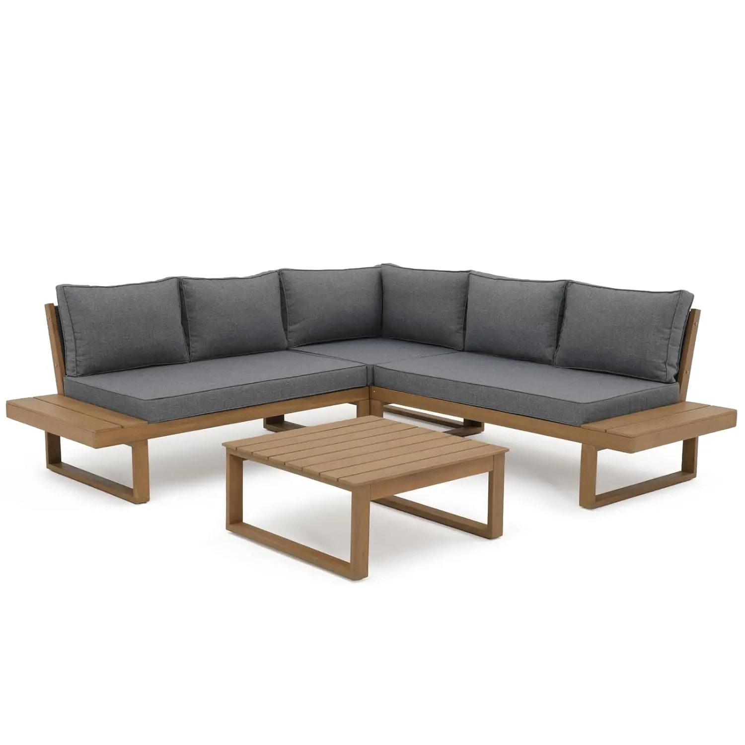 4Pc Acacia Wood L S…