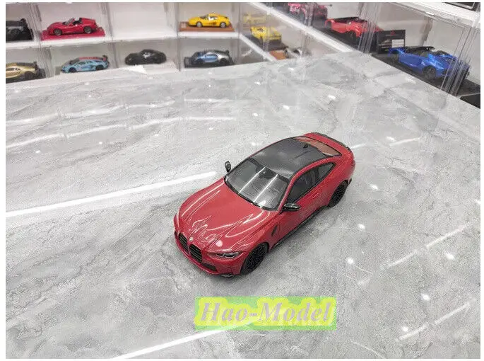 Topspeed 1/18 For BMW M4 Competition G82 Resin Diecast Model Car Toys Boys Birthday Gifts Hobby Display Collection Ornaments Red