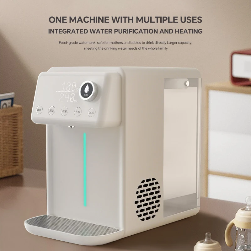 Desktop Simple Style Electric Temperature Control Touch and Button Instant Hot Water Dispenser for Hotel Household Office Use
