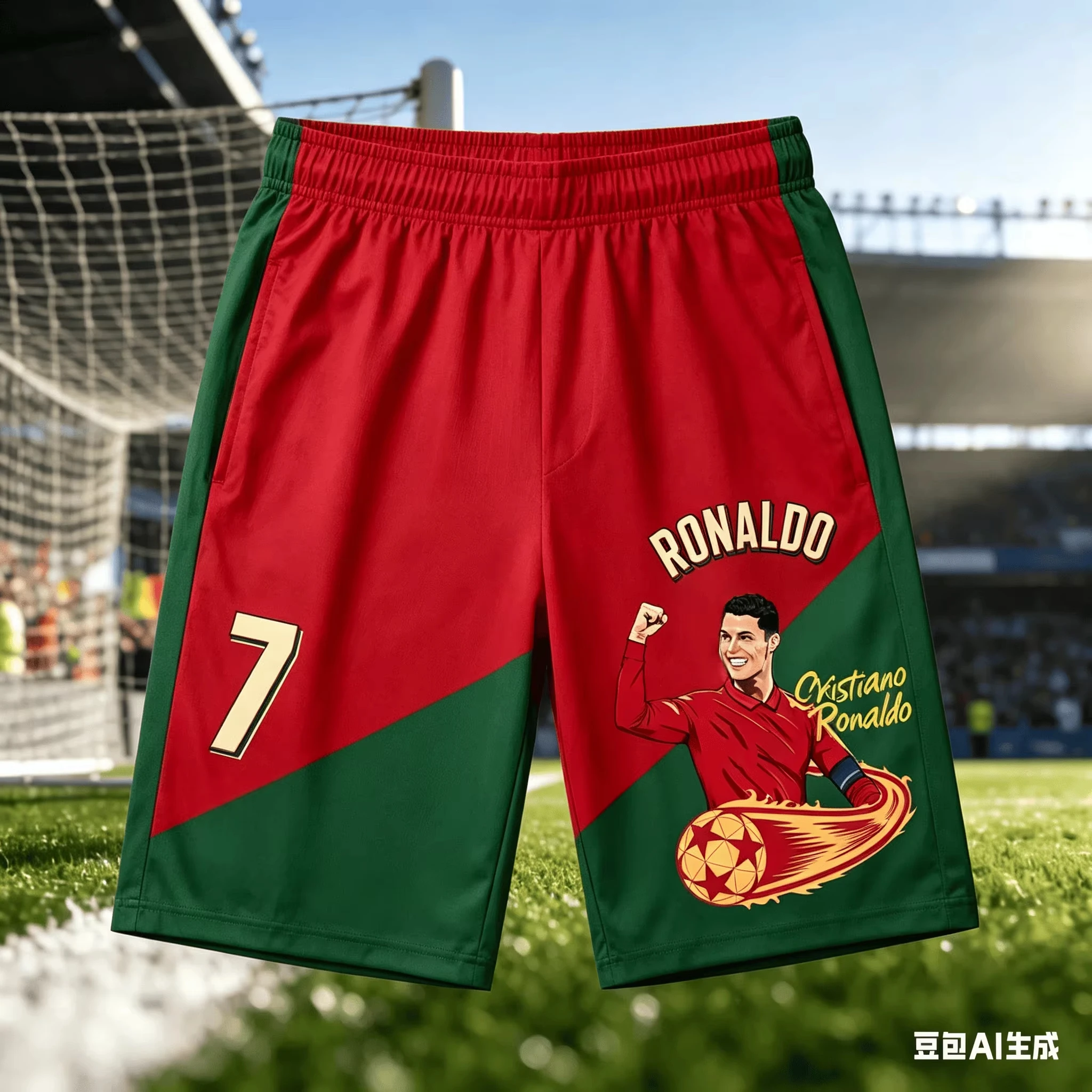 Football King Cristiano Ronaldo No. 7 Legendary Shorts! Must-have Sports and Casual Pants for Adult and Child Fans