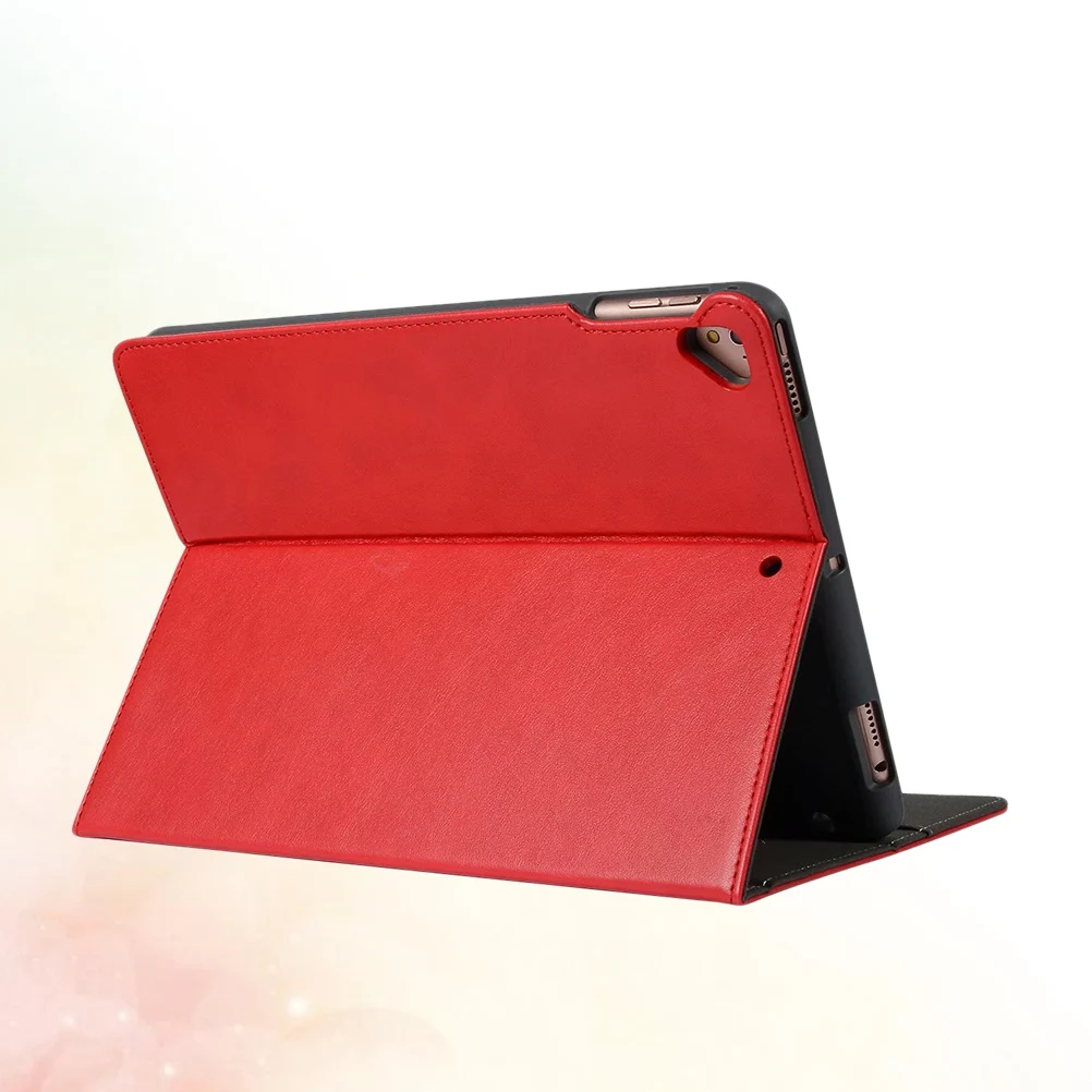 

10.2 inch Hand-holding Tablet Case Kickstand Flat Shell Premium PU Durable Scratch Resistant Easy Installation Removal Tablet
