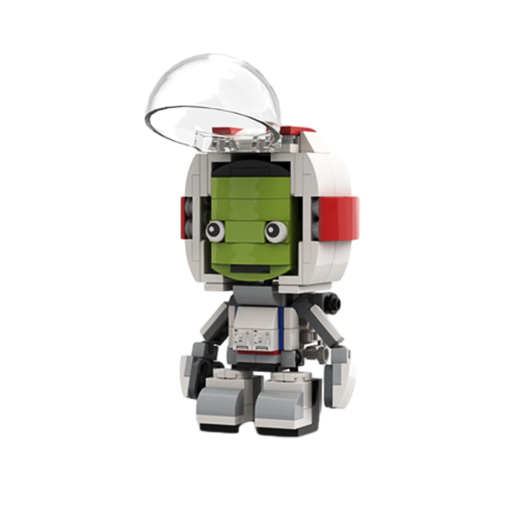 Moc Kerbal Space Program Building Blocks Green Humanoid Aliens Space Program Model Space Flight Astronaut Brick Kids Adult Gifts