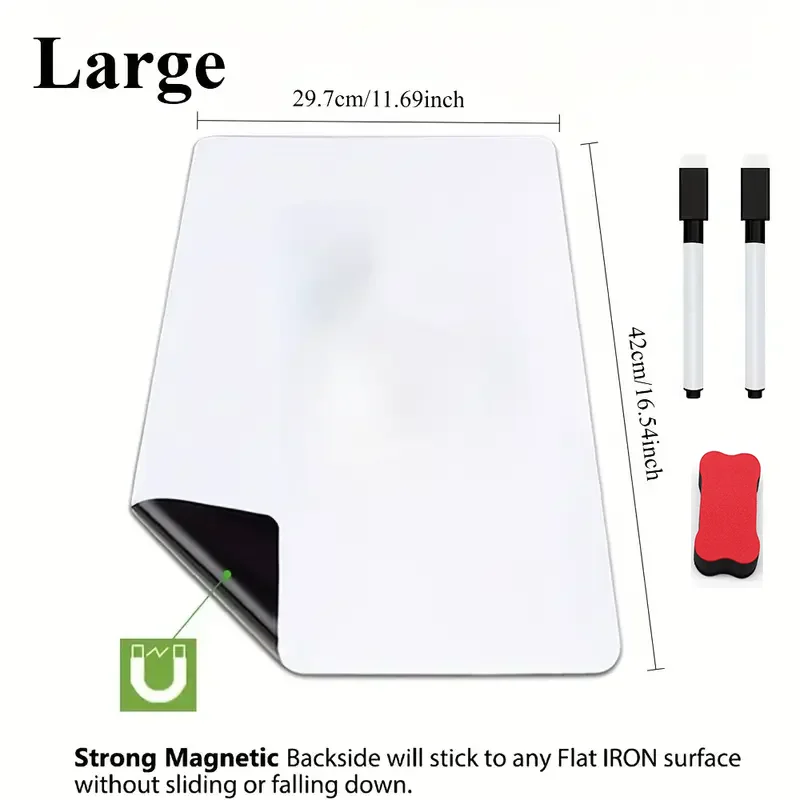 Spidol fleksibel yang dapat dihapus A3 A4 A5, magnet kulkas, papan tulis magnetik, papan tulis kering, stiker kulkas, catatan dapur, toko