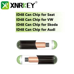 XNRKEY ID48 Can Glass Chip TP22 for Seat TP23 for VW TP24 for Skoda TP25 for Audi Car Key Chip