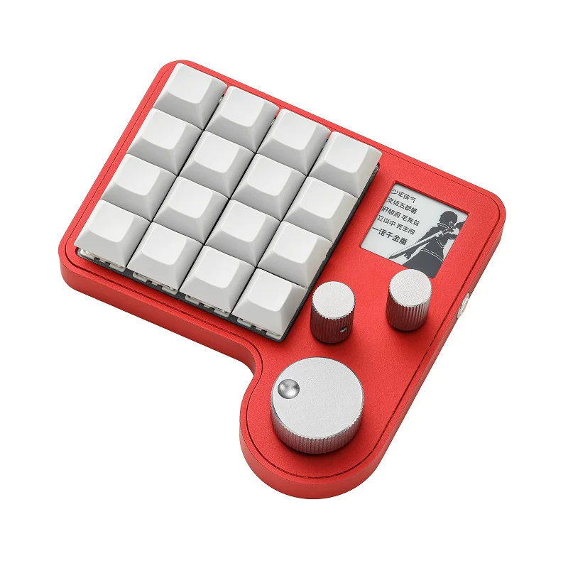 16 Keys 3-Knob Programmable Mini Mechanical Keypad, 3-Mode Wireless Ergonomic Shortcut Keyboard for Procreate Design Editing view 5