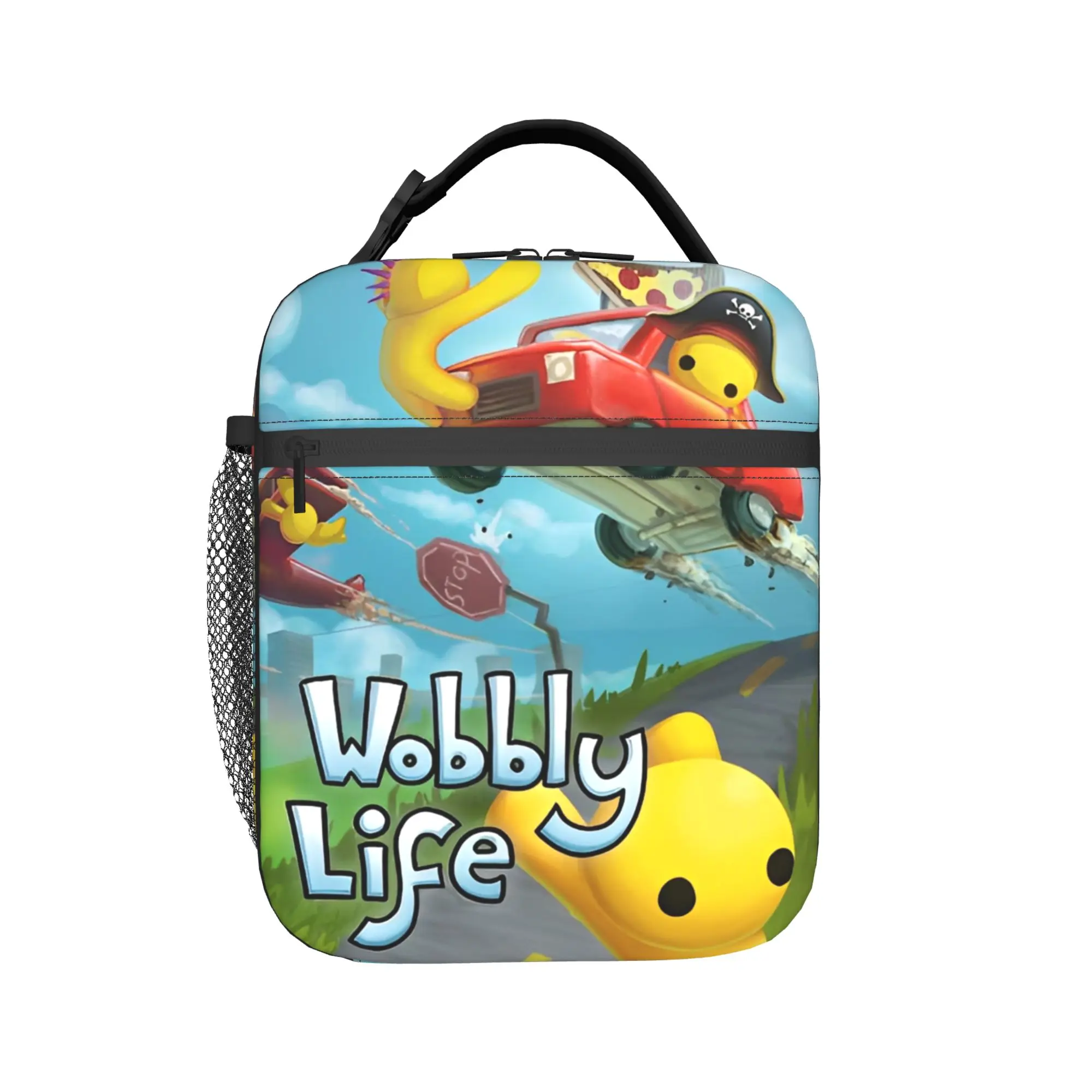 Wobbly Life Online Game Product Insulated Lunch Bag For School Office  Food Storage Bag Portable Cooler Thermal Lunch Boxes