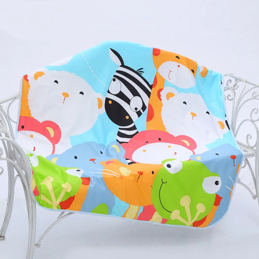 110*158CM Baby Changing Mat Cartoon Cotton Waterproof Baby Sheet Changing Pad Table Diapers Urinal Game Play Cover Pet Mattress