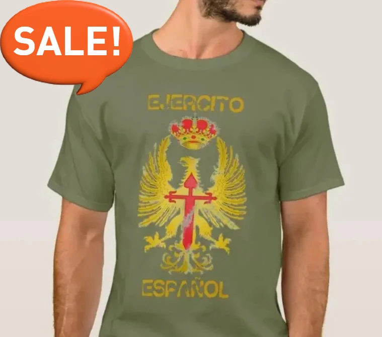 

Мужская футболка Spanish Armed Forces Ejezioneito de Tierra, повседневная рубашка из 100% хлопка с короткими рукавами