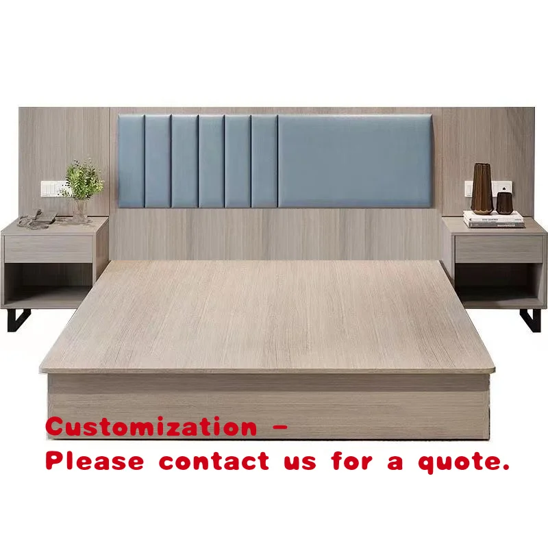 custom.Factory Direct Customizable Hotel Bedroom Furniture Set Scratch-Resistant  Wood Guest Room Hospitality Furni
