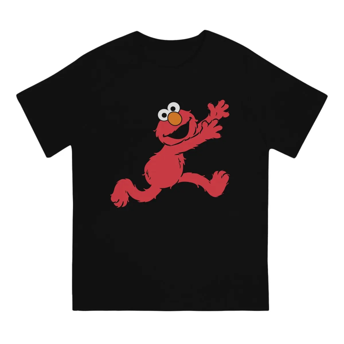 Men Sesame Streets T-Shirt Crewneck Cotton Style Elmo Hipster Ofertas O Neck Graphic Tshirt