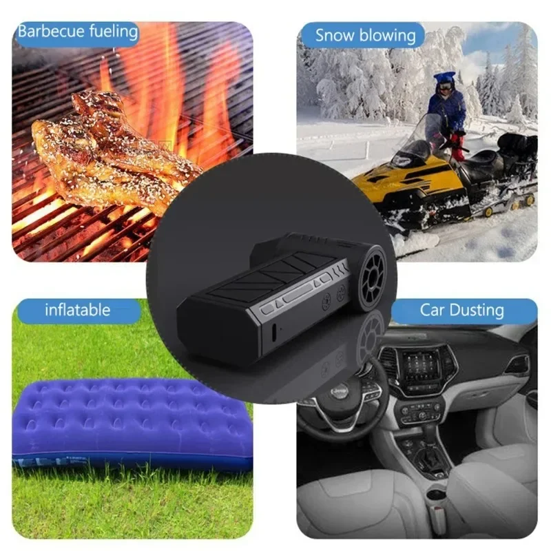 مروحة نفاثة تربو صغيرة قابلة لإعادة الشحن منفضة هواء كهربائية 110000 دورة في الدقيقة منفاخ هواء نفاث منفاخ جاف لتنظيف لوحة مفاتيح الكمبيوتر المحمول