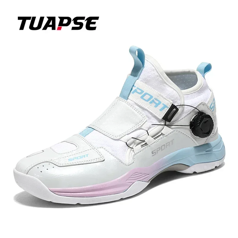 TUAPSE 2025 New Badminton Table Tennis Shoes Men Fashion Outdoor Breathable Shock-Absorbing Non-Slip Fly Woven Mesh Sports Shoes