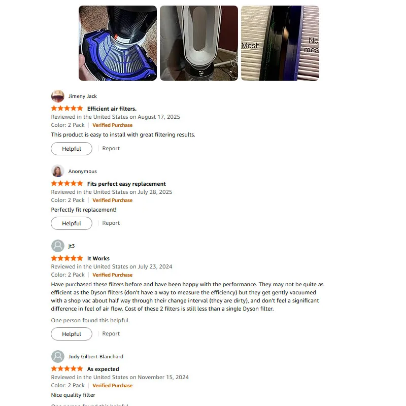 Penggantian Filter Dyson PH01 HP07 TP07 TP09 PH04, 2-in-1 HEPA & Karbon 360 °   Filter Kaca Combi untuk Kipas Pendingin Udara Panas dan Dingin