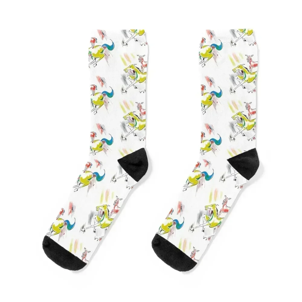 

Majnu Bhai Painting Socks sheer cartoon Novelties cycling Boy Socks Women's