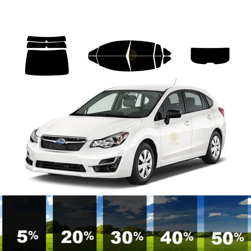 precut Removable Window Tint Film For Car 100% UVR 5%-35%VLT Heat Insulation Carbon ﻿For SUBARU IMPREZA 4 DR WAGON 2012-2016