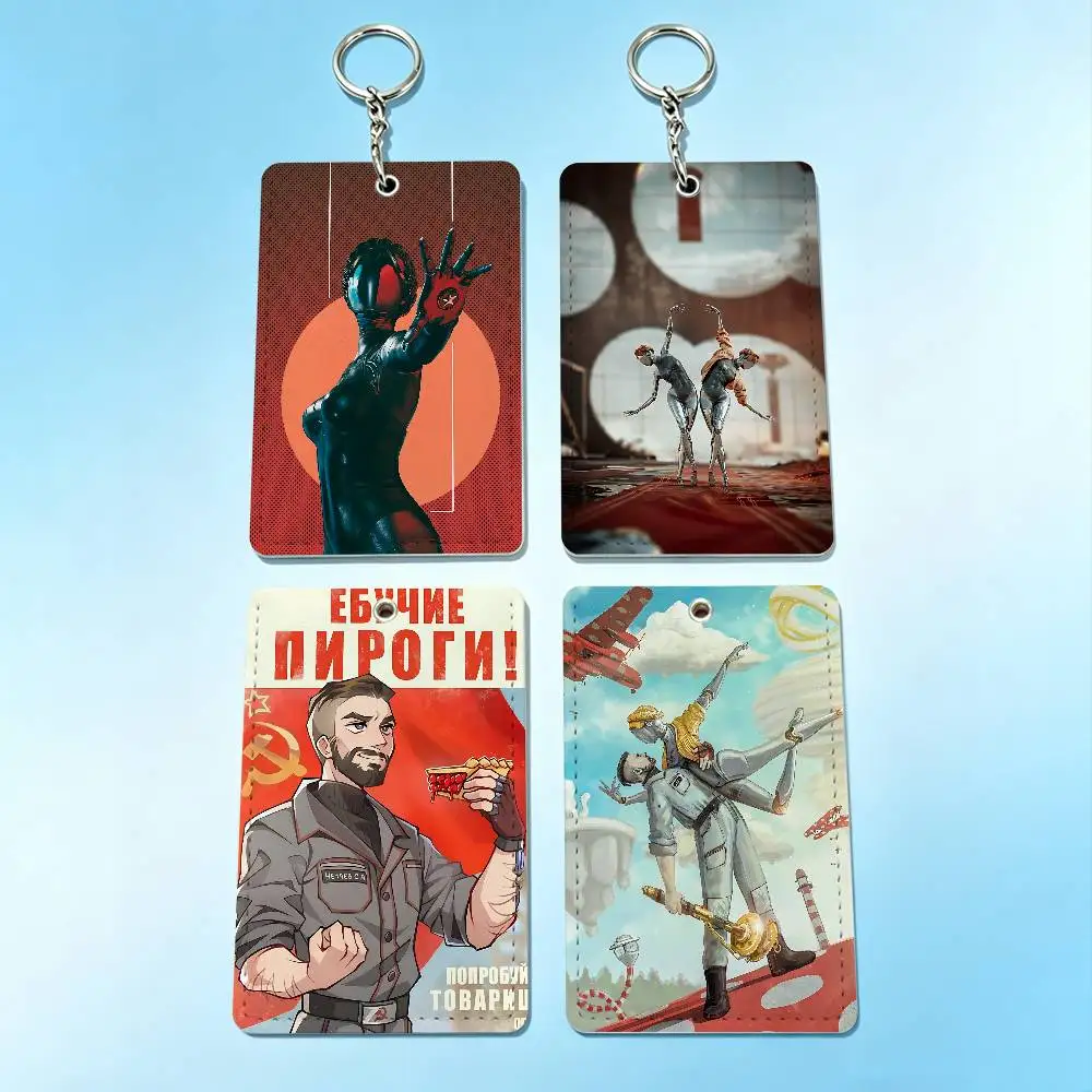 

HOT Game A-Atomic H-Heart Card Holder Keychain Badge Holder Card Pass Hang Rope Lariat Lanyard for Key Rings Accessories Gift