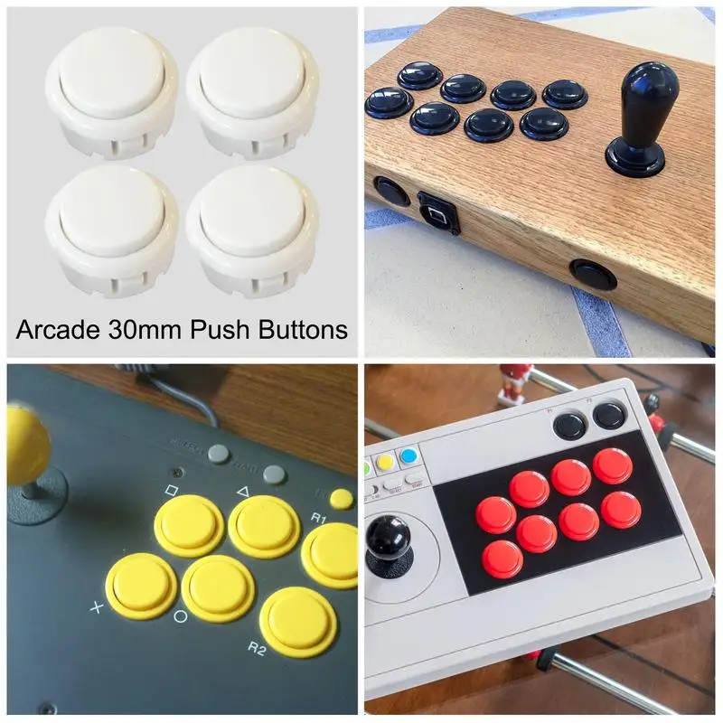 Botones de repuesto para consola de juegos Arcade, piezas para máquina de grúa para sala de juegos en casa