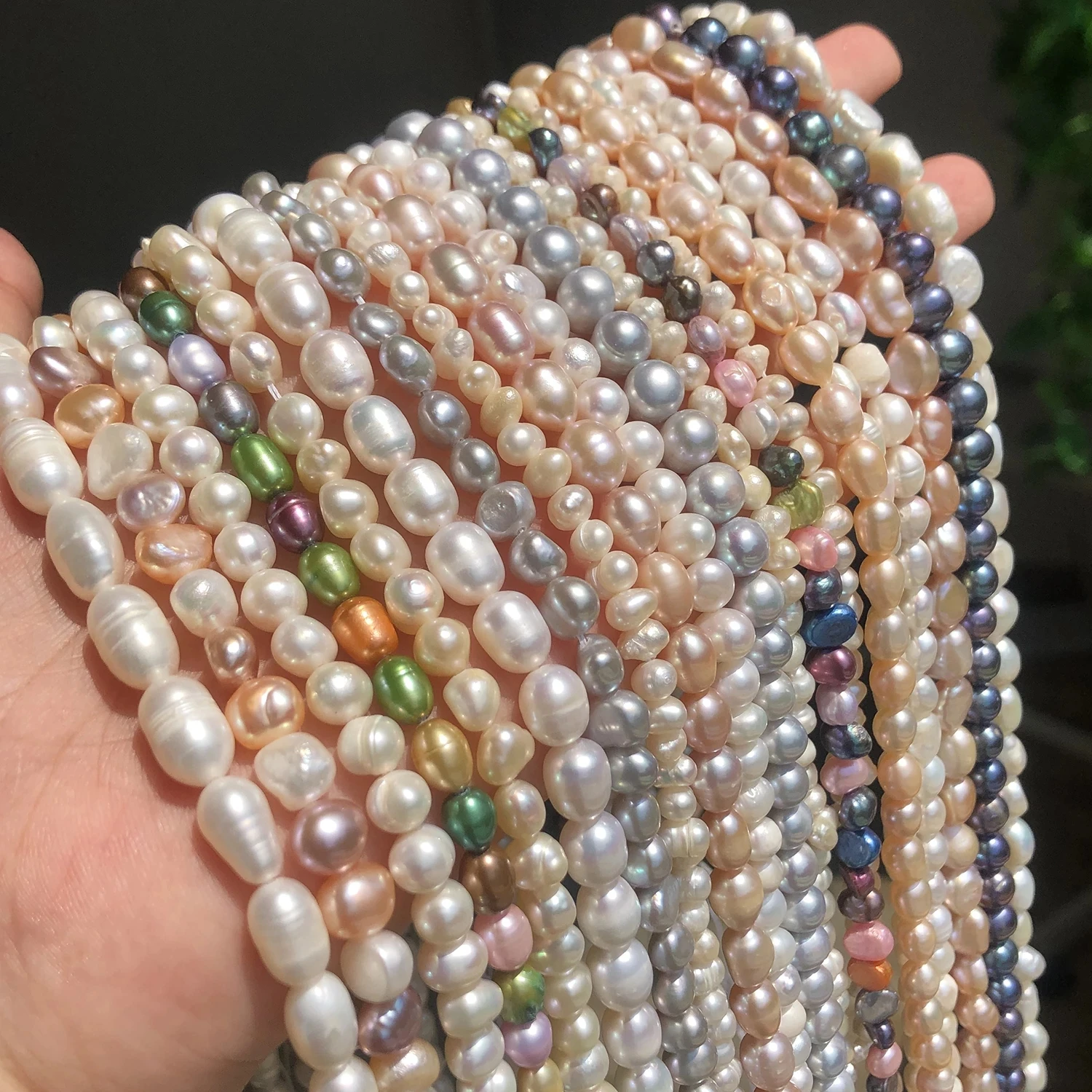 Natural Freshwater Pearl Beads High Quality Irregular Shape Punch Loose Beads for Jewelry Making DIY Charms Necklaces Bracelets