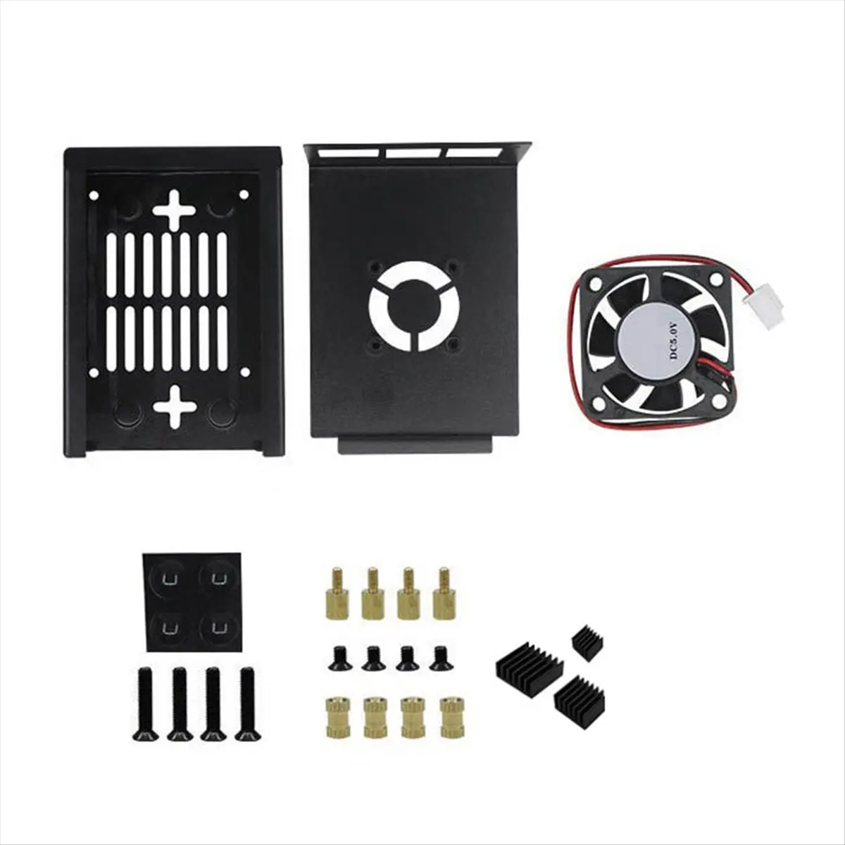 A48U For 5 Pro / 5 Max Metal Protective Case with Cooling Fan Aluminum Heatsinks