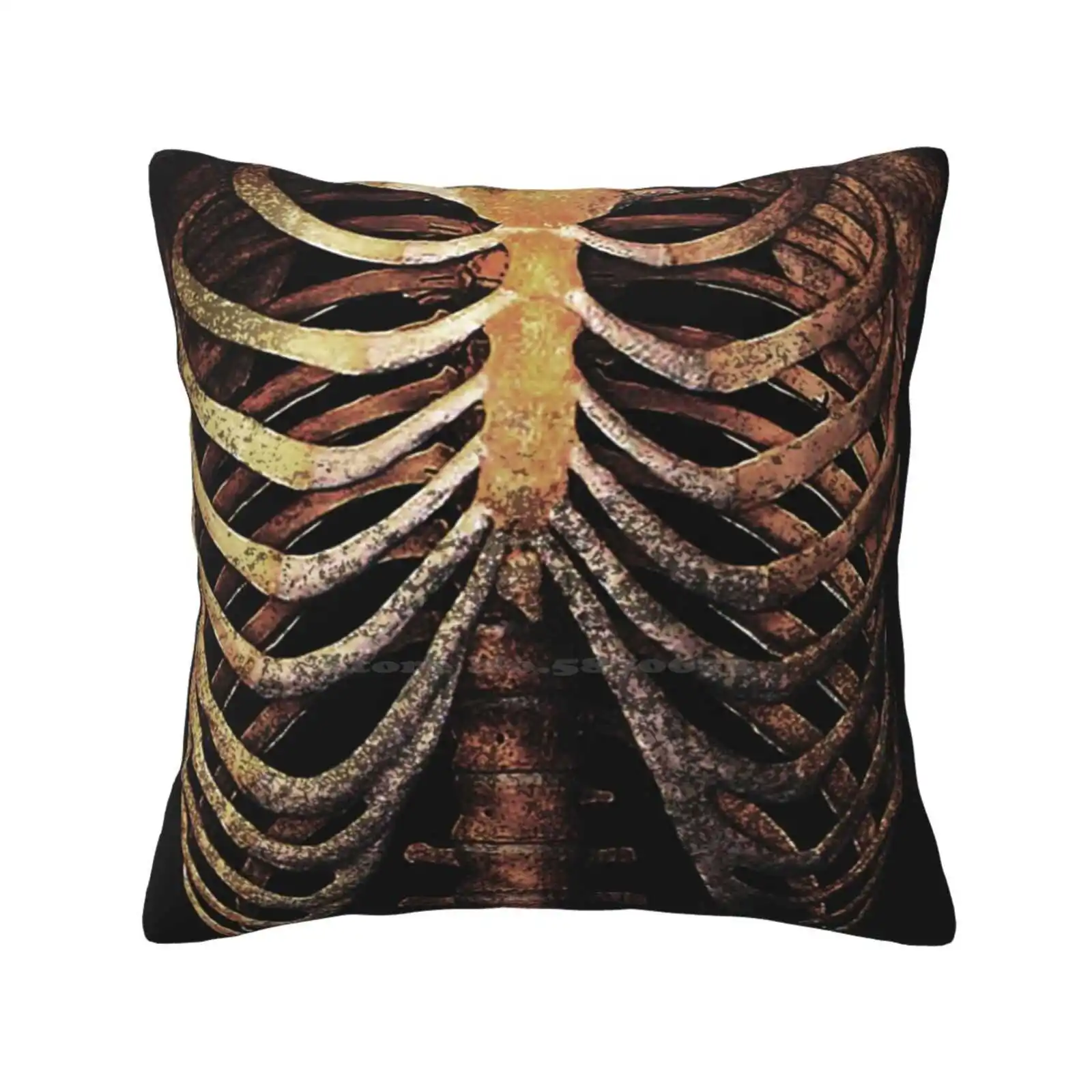 Rib Cage Tee Pillow Cover Hug Pillowcase Pgotography Trandy Skeleton Rib Cage Swag Funny Horror Crazy Miskel Sardegna Sardegna