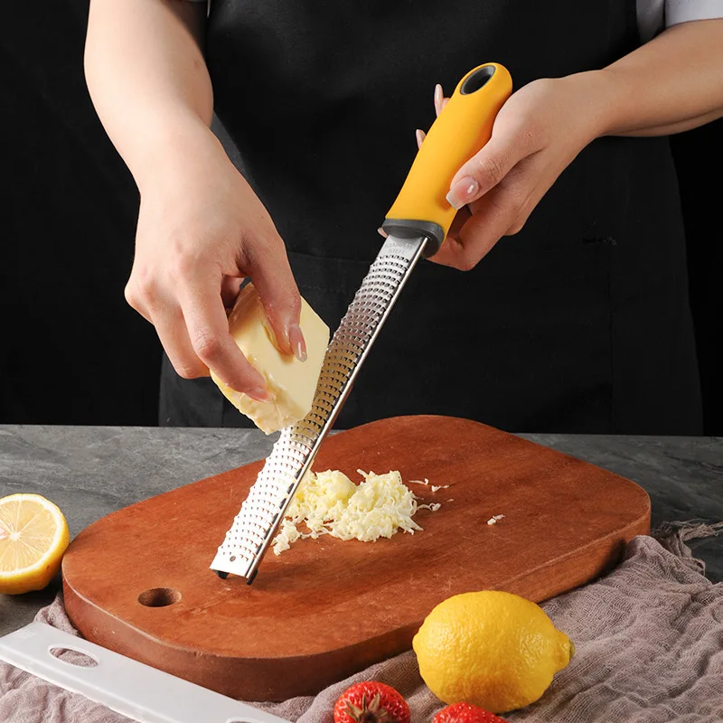 Stainless Steel Cheese Grater Steel Gouging Random Color Non-slip Handle Available In Four Colors Fruit Grater Kitchen Gadget