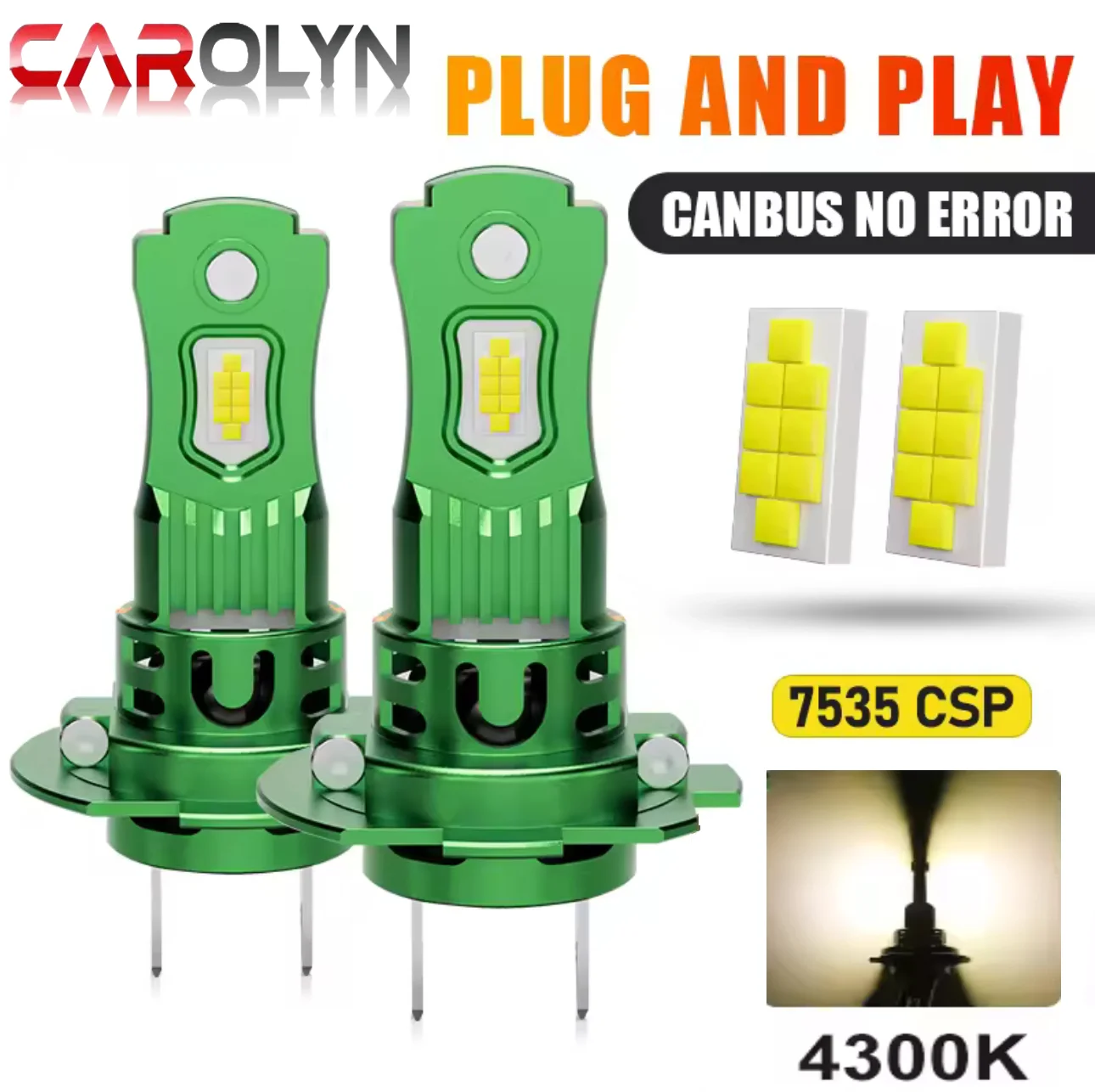 

H7 LED car and motorcycle bulb CANBUS lamp H1 H4 H11 plug and play with fan 9005 9006 mini lamp 1:1