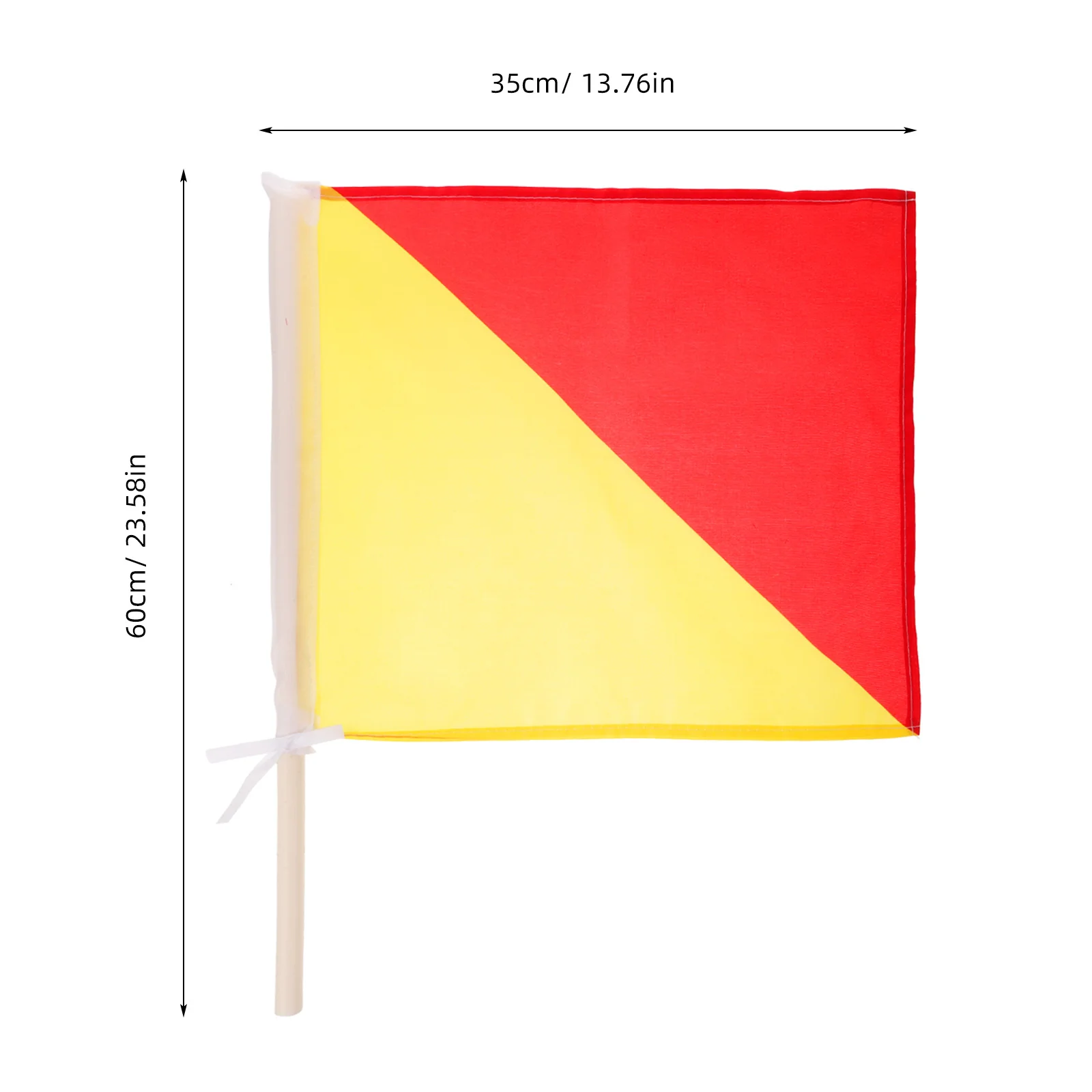 2 قطعة علم الإشارة البوليستر أعلام القيادة الصغيرة المحمولة للبحرية التدريب العسكري الحكم أداء السباق الرياضي #3