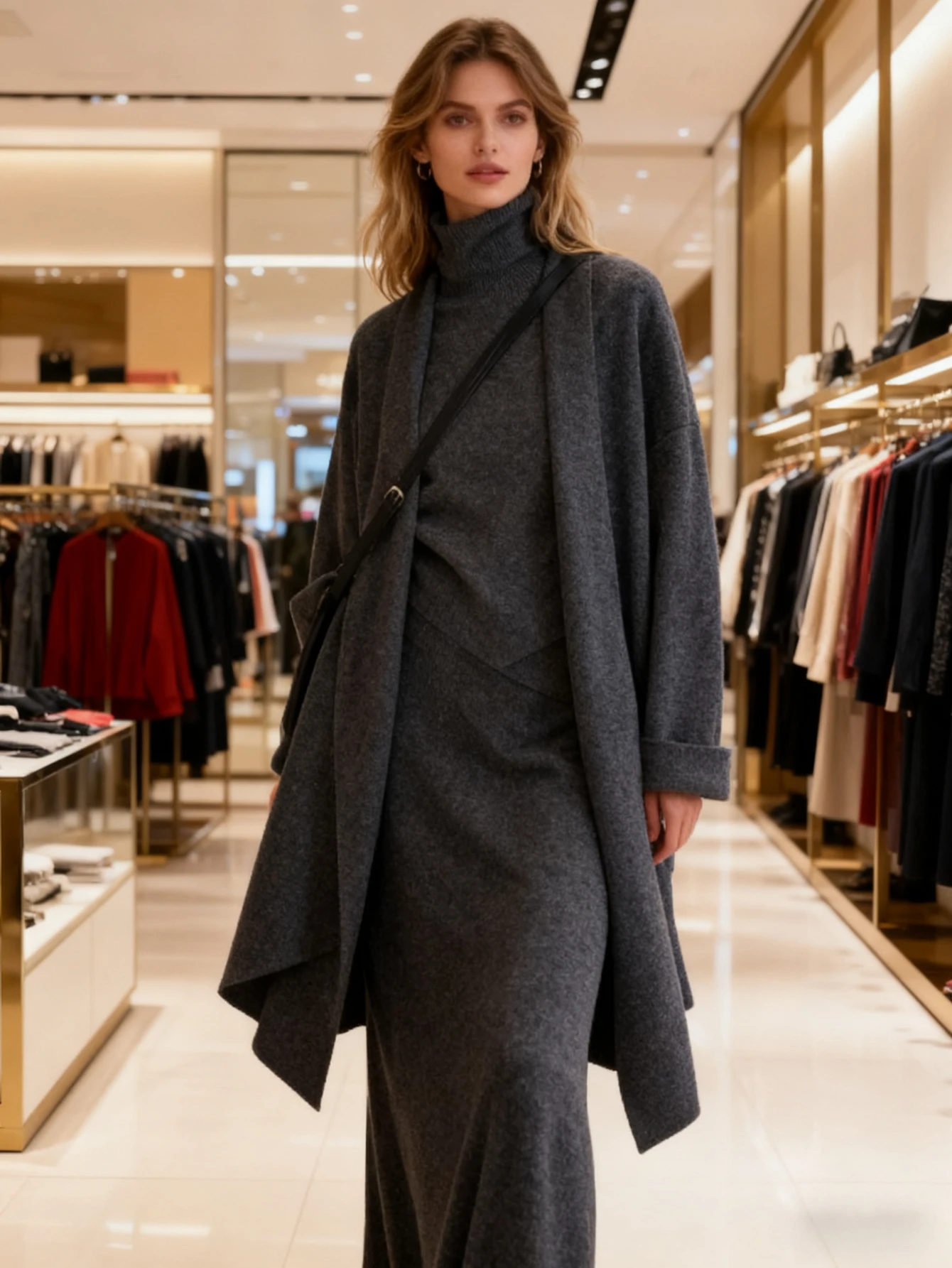 

3 Piece Set Women Waistcoat Cardigan Sweater Coat Knitted Long Skirt Suit Knitting Skirts Ensemble Morocco Casual Outfits 2026