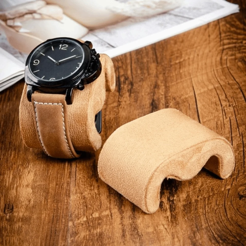 Soft Suede Watches Storage Pillow Multi Functional Durable Wristwatch Cushion Velvet Material Display Function Velvet Material