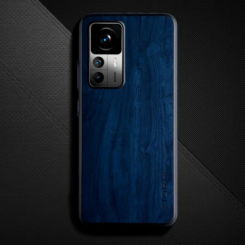 

Case for Xiaomi 12T Pro 12X 12 12S Pro Ultra Lite wood like pattern PU Leather back cover bamboo style lightweight simple design