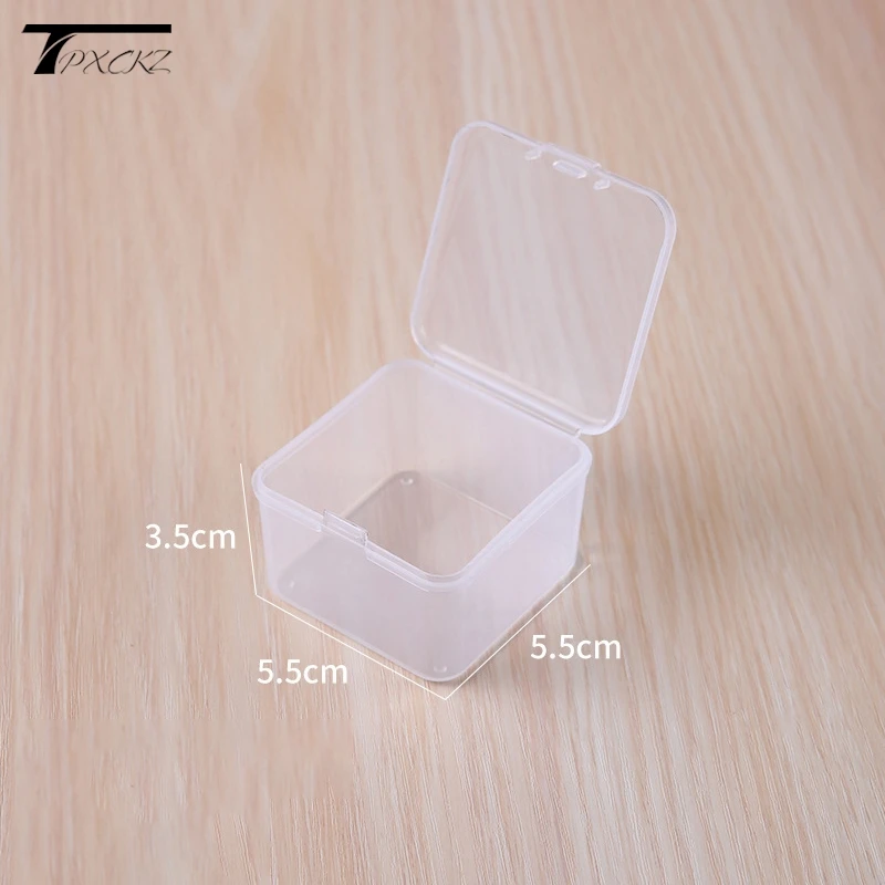 Plastic Box Rectangular Box Translucent Fishing Gear Box Storage Box Dustproof Durable Strong Jewelry Storage Case Container