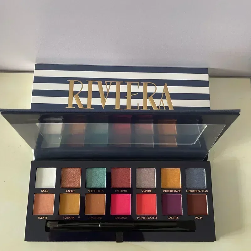 Marke 12 Farben natürliche matte Lidschatten wasserdichte Palette schimmern Lidschatten weichen Glam Norvina schwüle Riviera, die leuchten