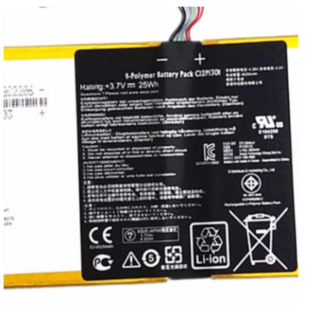 3,7 V 25Wh C12P1301 Оригинал C12P1301 Аккумулятор для ноутбука ASUS MemoPad 10,1 "C12P1301