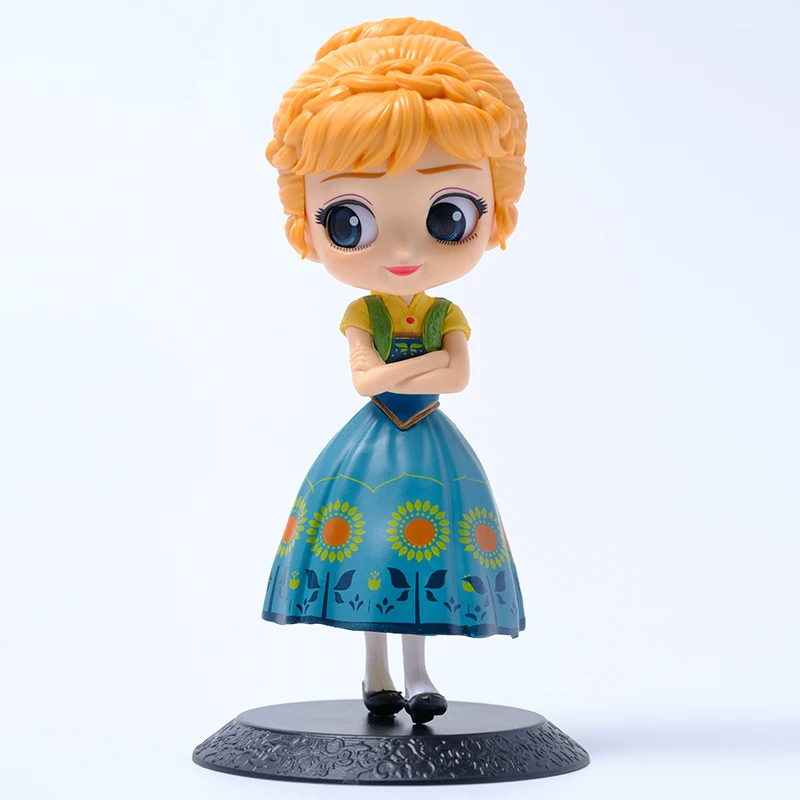 Disney Frozen Princess Anna Bridesmaid Dresses Snow Treasure Doll Anime Figure Model Ornament Toy Doll Christmas Gift