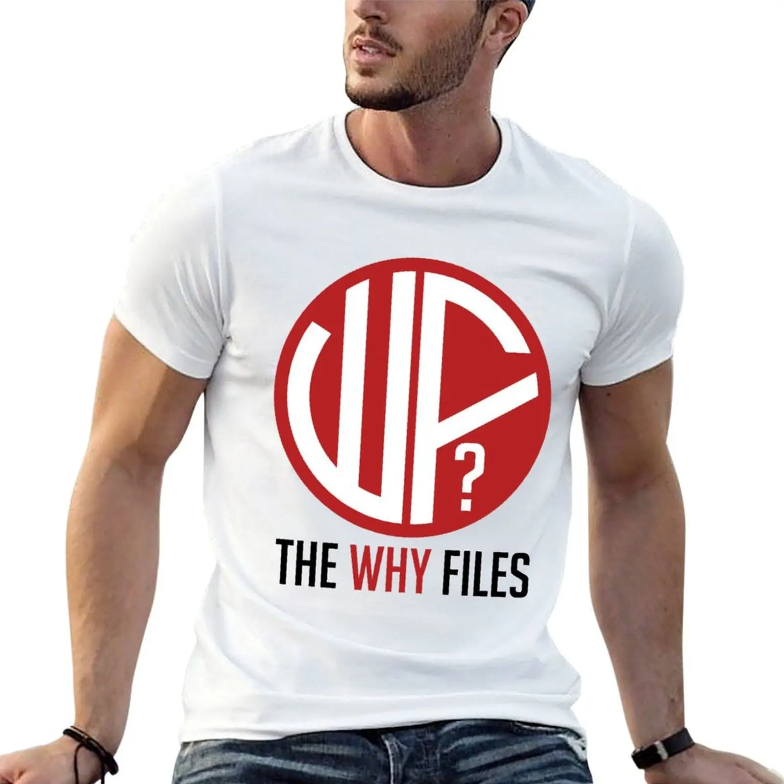 

for tshirt cotton man fit shirt slim t shirts WHITE Files Why anime man T-Shirt t The