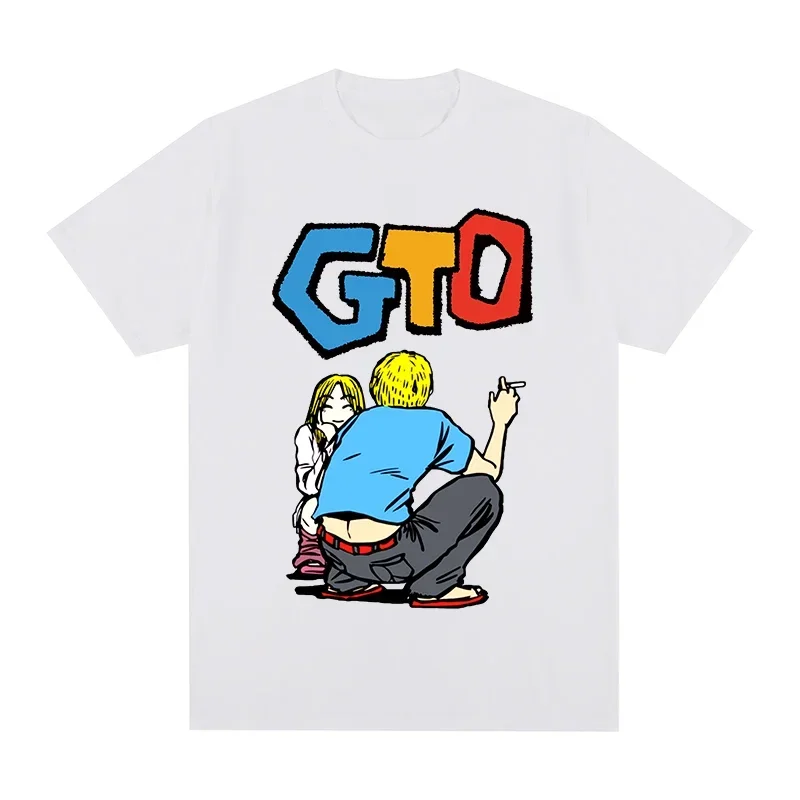 2024 GTO Great Teacher Funny Anime Hip Hop Summer Fashion Casual T-shirt Cotton Men T Shirt New O-neck TEE TSHIRT Womens