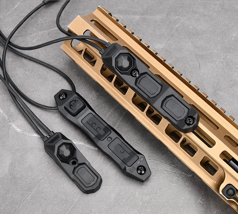 AXON Taktischer Fernbedienungs-Druckschalter Mod-Knopf Kompatibel mit SF M300 M600 2.5 3.5 Crane Plug Passend für 20mm-Schiene für NGAL PEQ OGL – Detail 8