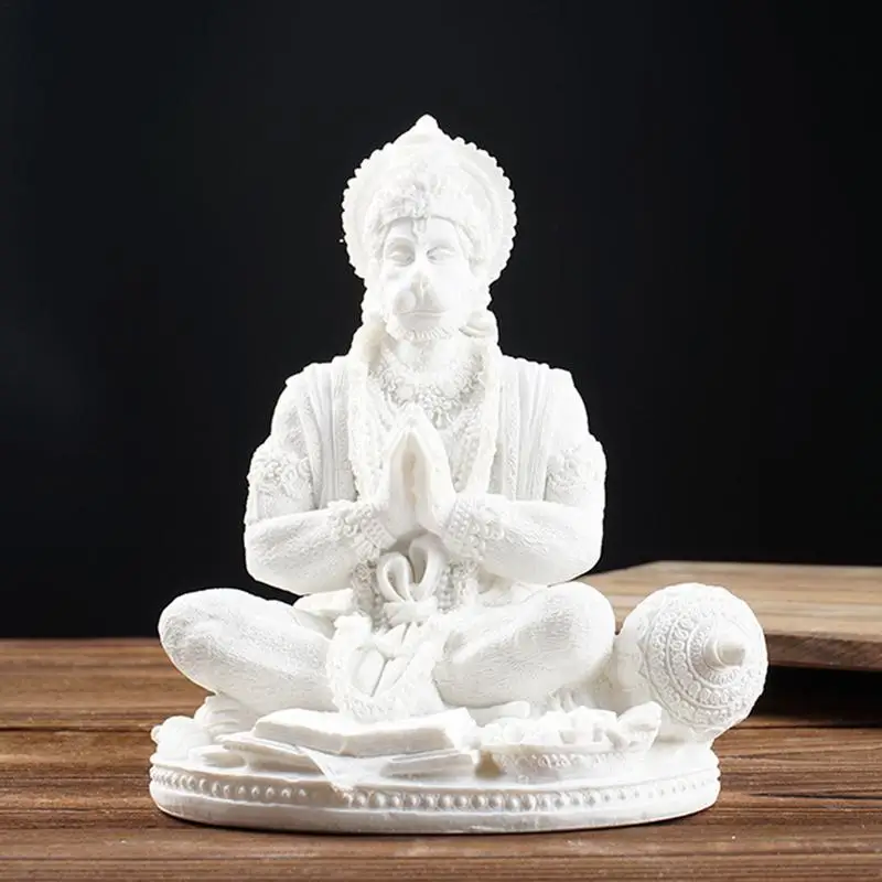 

Фигурка Hanuman из смолы, статуэтка мифологических элементов стола Hanuman для йоги, медитации, декоративная фигурка для дома в храмах
