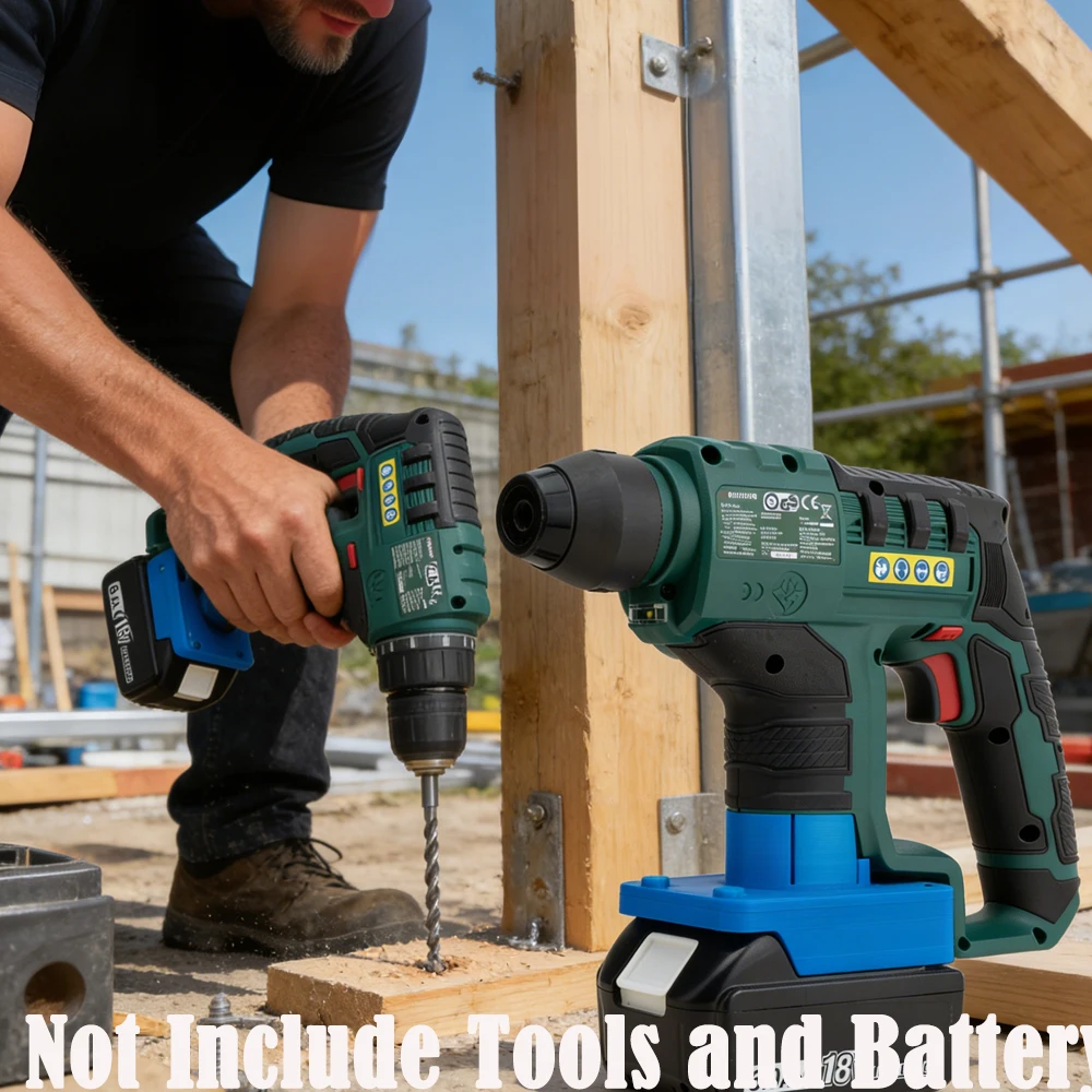 

Адаптер-конвертер для аккумуляторов Milwaukee/Makita/Bosch/Ozito 18V Li-ion для инструментов PARKSIDE X12V Li-ion, аксессуары для электроинструментов.