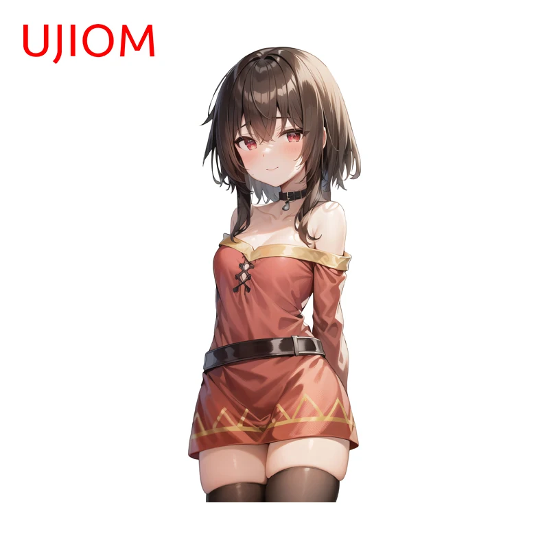 UJIOM Megumin Seductive Waifu Boobs Wall Sticker Eye Catching Waterproof Vinly Design Decal High Quality Living Room Decor