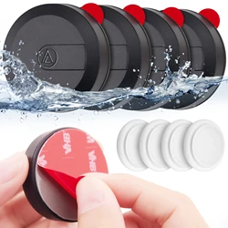 Waterproof Airtag Case with Adhesive Sticker For Apple Airtag Holder for Bike TV Remote Drone Camera Car Air tag Holder 4 Pack