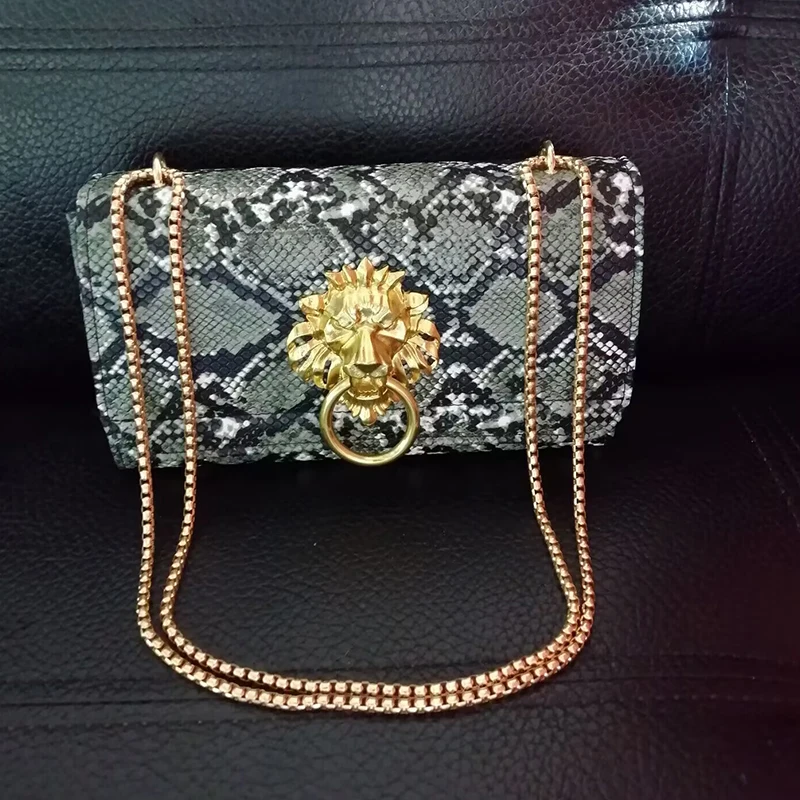 Handbags Woman brand Bags New 2023 Korean Fashion Shoulder Bags Ladies Snakeskin Crossbody Messenger Bags Female Chain Handbag