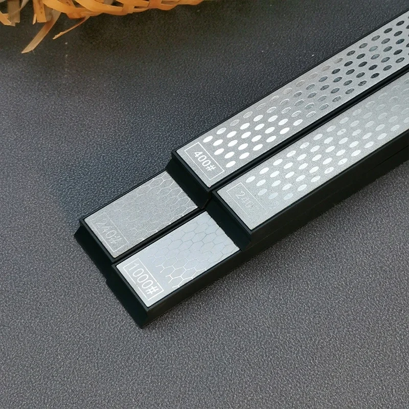 حجر المشحذ الماسي الفاخر القابل للاستبدال - مبراة سكاكين بزاوية ثابتة، قضيب طحن بنظام شحذ الحجر الاحترافي #4