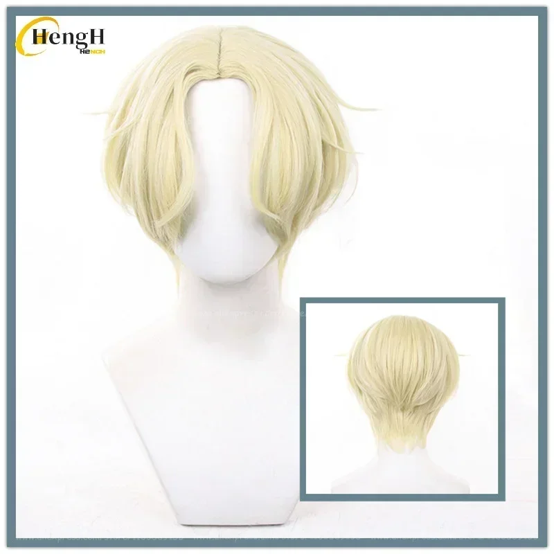 Perruque synthétique Luka de haute qualité, 30cm, jaune doré, partie centrale, cheveux résistants à la chaleur, perruques de Cosplay pour fête d'halloween