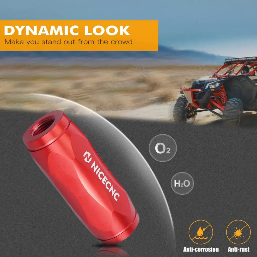 NICECNC For Can Am Maverick X3 2017-2023 스웨이 바 스태빌라이저 링크 키트 알루미늄 UTV 액세서리 견고한 녹 방지 더 큰 직경 썸네일 3
