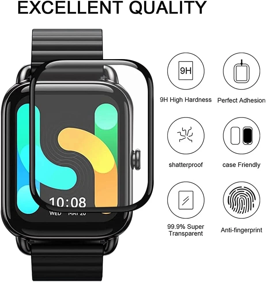 3D Curved Composite Film For Haylou RS4/RS4 Plus 45mm 46mm Full Screen Protector Not Glass Watch Protection Accessories